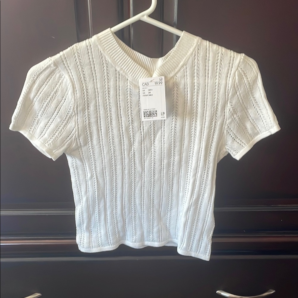 H&M Kids White Short Sleeve Tee